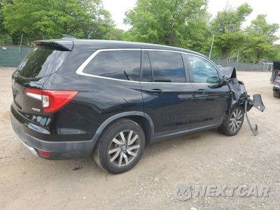 Trzecie zdjęcie samochodu z tyłu: 2020 HONDA PILOT EXL VIN:5FNYF6H5XLB013512 - miniatura