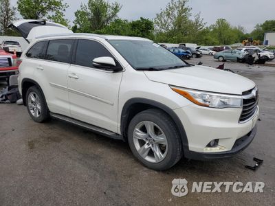 Czwarte zdjęcie samochodu z boku: 2016 TOYOTA HIGHLANDER LIMITED VIN:5TDDKRFH9GS321992 - miniatura