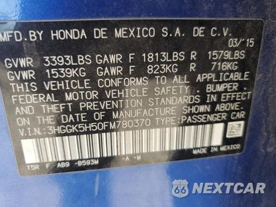 Zdjęcie 13 z 13 samochodu: 2015 HONDA FIT LX VIN:3HGGK5H50FM780370 - miniatura