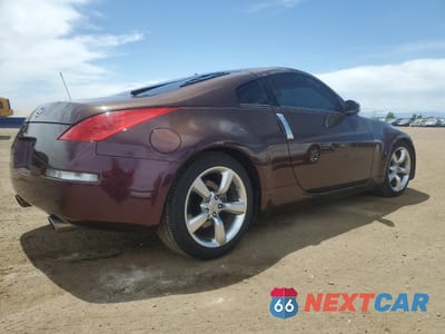 Trzecie zdjęcie samochodu z tyłu: 2006 NISSAN 350Z COUPE VIN:JN1AZ34E66M353414 - miniatura