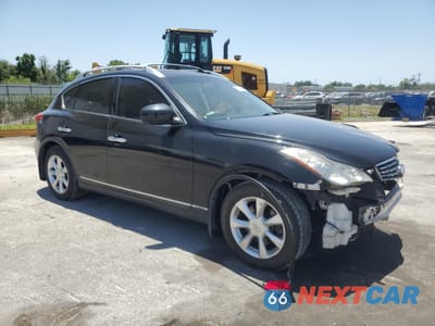 Czwarte zdjęcie samochodu z boku: 2010 INFINITI EX35 BASE VIN:JN1AJ0HR6AM757857 - miniatura