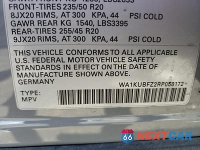 Zdjęcie 12 z 12 samochodu: 2024 AUDI Q4 E-TRON PREMIUM VIN:WA1KUBFZ2RP058172 - miniatura