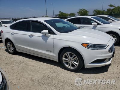 Czwarte zdjęcie samochodu z boku: 2018 FORD FUSION SE HYBRID VIN:3FA6P0LU1JR281866 - miniatura