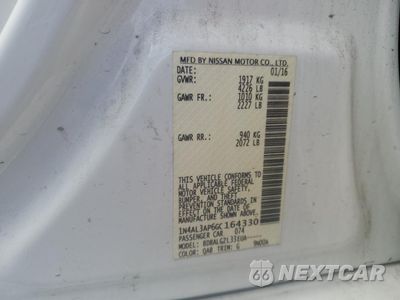 Zdjęcie 12 z 14 samochodu: 2016 NISSAN ALTIMA 2.5 VIN:1N4AL3AP6GC164330 - miniatura