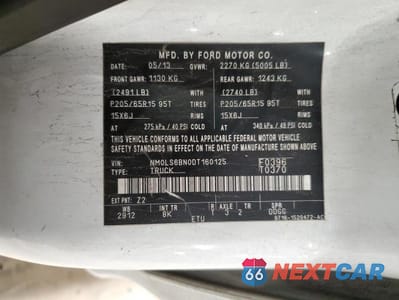 Zdjęcie 12 z 12 samochodu: 2013 FORD TRANSIT CONNECT XLT VIN:NM0LS6BN0DT160125 - miniatura
