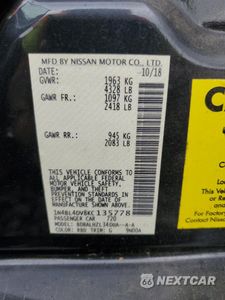 Zdjęcie 13 z 15 samochodu: 2019 NISSAN ALTIMA SV VIN:1N4BL4DV8KC135778 - miniatura