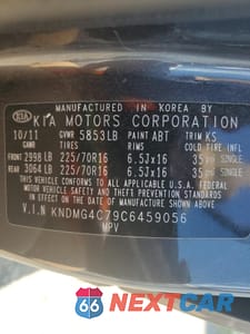 Zdjęcie 13 z 15 samochodu: 2012 KIA SEDONA LX VIN:KNDMG4C79C6459056 - miniatura