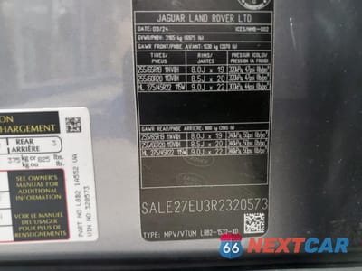 Zdjęcie 12 z 12 samochodu: 2024 LAND ROVER DEFENDER 110 X-DYNAMIC SE VIN:SALE27EU3R2320573 - miniatura