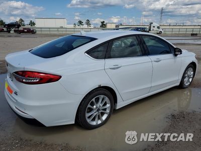 Trzecie zdjęcie samochodu z tyłu: 2020 FORD FUSION SE VIN:3FA6P0LU8LR262458 - miniatura