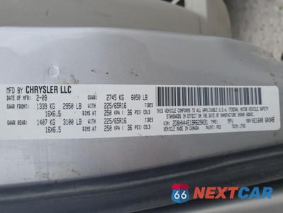 Zdjęcie 13 z 13 samochodu: 2009 DODGE GRAND CARAVAN SE VIN:2D8HN44E19R629031 - miniatura