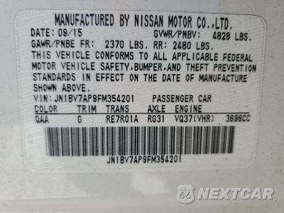 Zdjęcie 12 z 14 samochodu: 2015 INFINITI Q50 BASE VIN:JN1BV7AP9FM354201 - miniatura