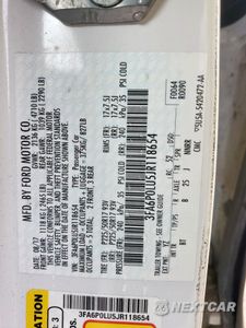 Zdjęcie 12 z 12 samochodu: 2018 FORD FUSION SE HYBRID VIN:3FA6P0LU5JR118654 - miniatura