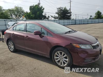 Czwarte zdjęcie samochodu z boku: 2012 HONDA CIVIC EX VIN:19XFB2F8XCE089195 - miniatura
