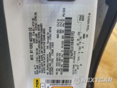Zdjęcie 12 z 12 samochodu: 2017 FORD FUSION SE HYBRID VIN:3FA6P0LU1HR409193 - miniatura
