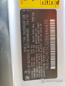 Zdjęcie 12 z 12 samochodu: 2011 BMW 328 I VIN:WBADW3C52BE446470 - miniatura