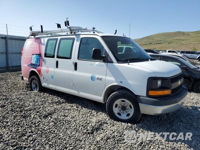 Czwarte zdjęcie samochodu z boku: 2014 CHEVROLET EXPRESS G2500 VIN:1GCWGFCA0E1914330 - miniatura
