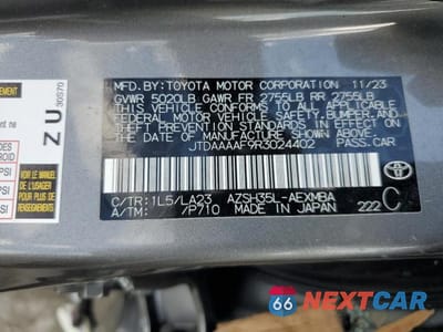 Zdjęcie 12 z 12 samochodu: 2024 TOYOTA CROWN XLE VIN:JTDAAAAF9R3024402 - miniatura