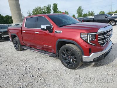 Czwarte zdjęcie samochodu z boku: 2023 GMC SIERRA K1500 SLT VIN:3GTUUDE82PG275144 - miniatura