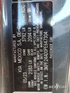 Zdjęcie 12 z 15 samochodu: 2023 KIA FORTE LX VIN:3KPF24AD0PE647304 - miniatura