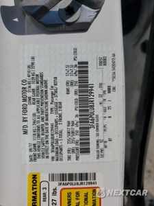 Zdjęcie 12 z 12 samochodu: 2018 FORD FUSION SE HYBRID VIN:3FA6P0LU8JR129941 - miniatura