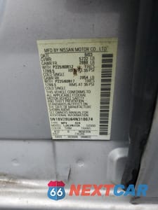 Zdjęcie 13 z 15 samochodu: 2004 NISSAN QUEST S VIN:5N1BV28U64N318674 - miniatura