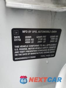 Zdjęcie 13 z 13 samochodu: 2018 BUICK REGAL TOURX ESSENCE VIN:W04GV8SX3J1178080 - miniatura