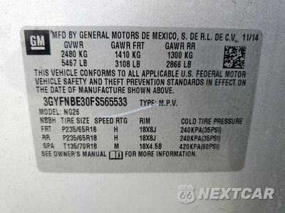 Zdjęcie 13 z 15 samochodu: 2015 CADILLAC SRX LUXURY COLLECTION VIN:3GYFNBE30FS565533 - miniatura