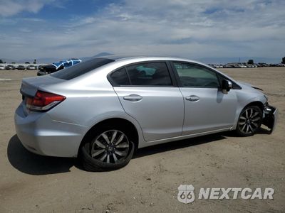 Trzecie zdjęcie samochodu z tyłu: 2014 HONDA CIVIC EXL VIN:19XFB2F95EE075314 - miniatura