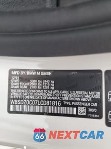 Zdjęcie 12 z 15 samochodu: 2020 BMW M8 VIN:WBSDZ0C07LCD81816 - miniatura