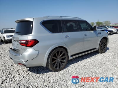 Trzecie zdjęcie samochodu z tyłu: 2021 INFINITI QX80 LUXE VIN:JN8AZ2AE5M9268578 - miniatura