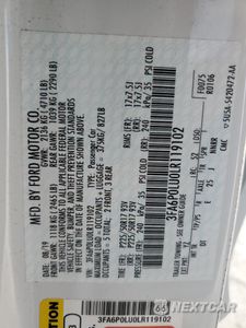 Zdjęcie 12 z 13 samochodu: 2020 FORD FUSION SE VIN:3FA6P0LU0LR119102 - miniatura
