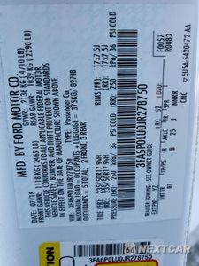 Zdjęcie 12 z 12 samochodu: 2018 FORD FUSION SE HYBRID VIN:3FA6P0LU0JR278750 - miniatura
