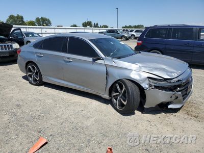 Czwarte zdjęcie samochodu z boku: 2019 HONDA ACCORD SPORT VIN:1HGCV1F38KA030061 - miniatura