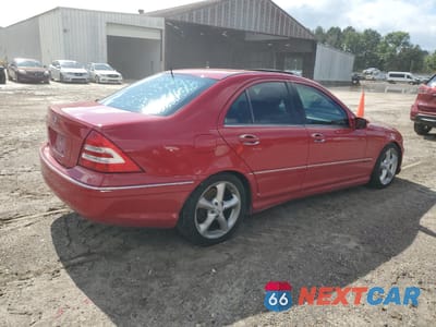 Trzecie zdjęcie samochodu z tyłu: 2006 MERCEDES-BENZ C 230 VIN:WDBRF52H76F731079 - miniatura