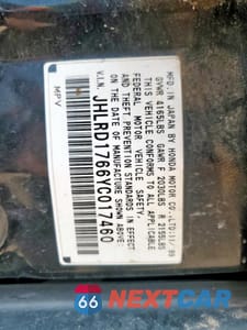 Zdjęcie 14 z 14 samochodu: 2000 HONDA CR-V EX VIN:JHLRD1766YC017460 - miniatura