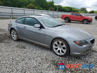 Czwarte zdjęcie samochodu z boku: 2004 BMW 645 CI AUTOMATIC VIN:WBAEH73455B193499 - miniatura