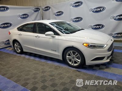 Czwarte zdjęcie samochodu z boku: 2018 FORD FUSION SE HYBRID VIN:3FA6P0LUXJR129942 - miniatura