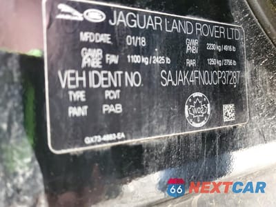 Zdjęcie 13 z 13 samochodu: 2018 JAGUAR XE PRESTIGE VIN:SAJAK4FN0JCP37287 - miniatura
