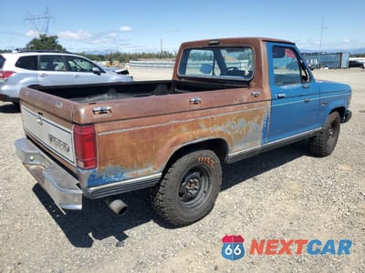 Trzecie zdjęcie samochodu z tyłu: 1984 FORD RANGER VIN:1FTCR10S2EUD40423 - miniatura