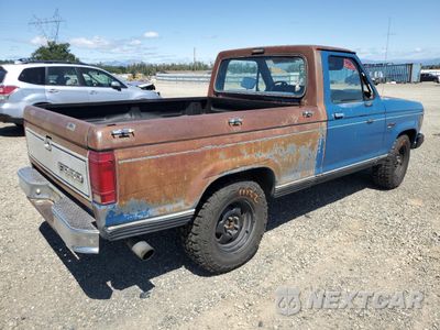 Trzecie zdjęcie samochodu z tyłu: 1984 FORD RANGER VIN:1FTCR10S2EUD40423 - miniatura