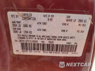 Zdjęcie 12 z 12 samochodu: 1996 DODGE RAM 1500 VIN:3B7HC13Z3TG109689 - miniatura