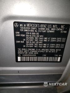 Zdjęcie 13 z 13 samochodu: 1998 MERCEDES-BENZ ML 320 VIN:4JGAB54E5WA043295 - miniatura