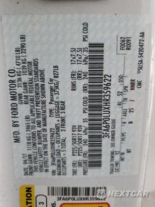 Zdjęcie 12 z 12 samochodu: 2017 FORD FUSION SE HYBRID VIN:3FA6P0LUXHR359622 - miniatura