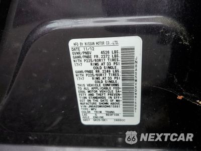 Zdjęcie 13 z 13 samochodu: 2013 NISSAN ROGUE S VIN:JN8AS5MVXDW615891 - miniatura