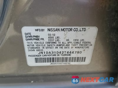 Zdjęcie 12 z 12 samochodu: 2002 NISSAN MAXIMA GLE VIN:JN1DA31D42T444780 - miniatura