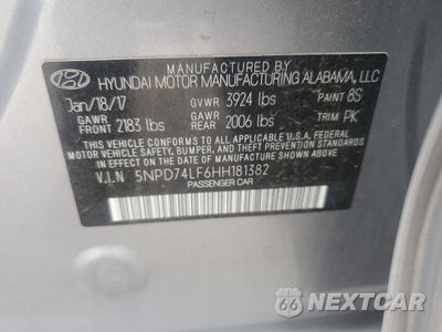 Zdjęcie 12 z 14 samochodu: 2017 HYUNDAI ELANTRA SE VIN:5NPD74LF6HH181382 - miniatura