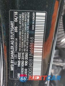 Zdjęcie 12 z 14 samochodu: 2018 MERCEDES-BENZ CLA 250 VIN:WDDSJ4EB1JN669668 - miniatura