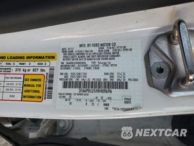 Zdjęcie 12 z 13 samochodu: 2017 FORD FUSION SE HYBRID VIN:3FA6P0LU5HR409696 - miniatura