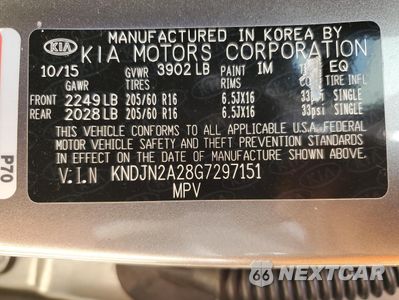 Zdjęcie 13 z 13 samochodu: 2016 KIA SOUL VIN:KNDJN2A28G7297151 - miniatura