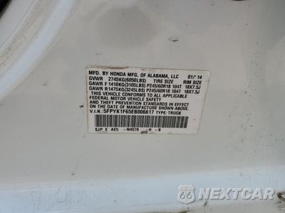 Zdjęcie 12 z 12 samochodu: 2014 HONDA RIDGELINE RTL-S VIN:5FPYK1F65EB006617 - miniatura